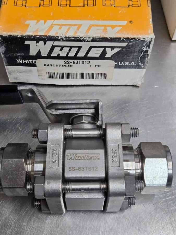 Клапан Swagelok SS-63TS12 Stainless Steel 3-Piece 60 Series Ball Valve FNIP