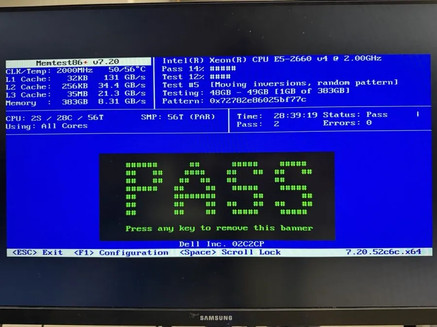 Модуль памяти 128GB (8x16GB) Micron PC4-2400T ECC REG RDIMM MTA18ASF2G72PDZ-2G3B
