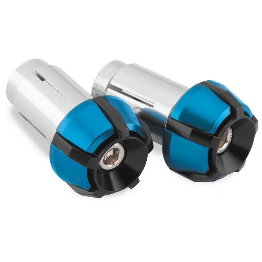 СХД BikeMaster 02-0901BBU Anti-Vibration Bar Ends, Black/Blue — фото лота 1