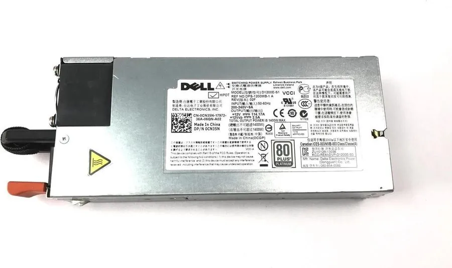 Блок питания Dell 0CN35N CN35N D1200E-S1 DPS-1200MB-1 A 1400W Poweredge Server P