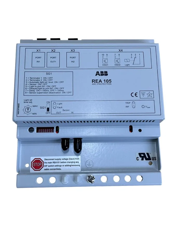 Реле защиты ABB REA 105 REA 105-AA Arc Flash Protection Relay Extension Module M — фото лота 1