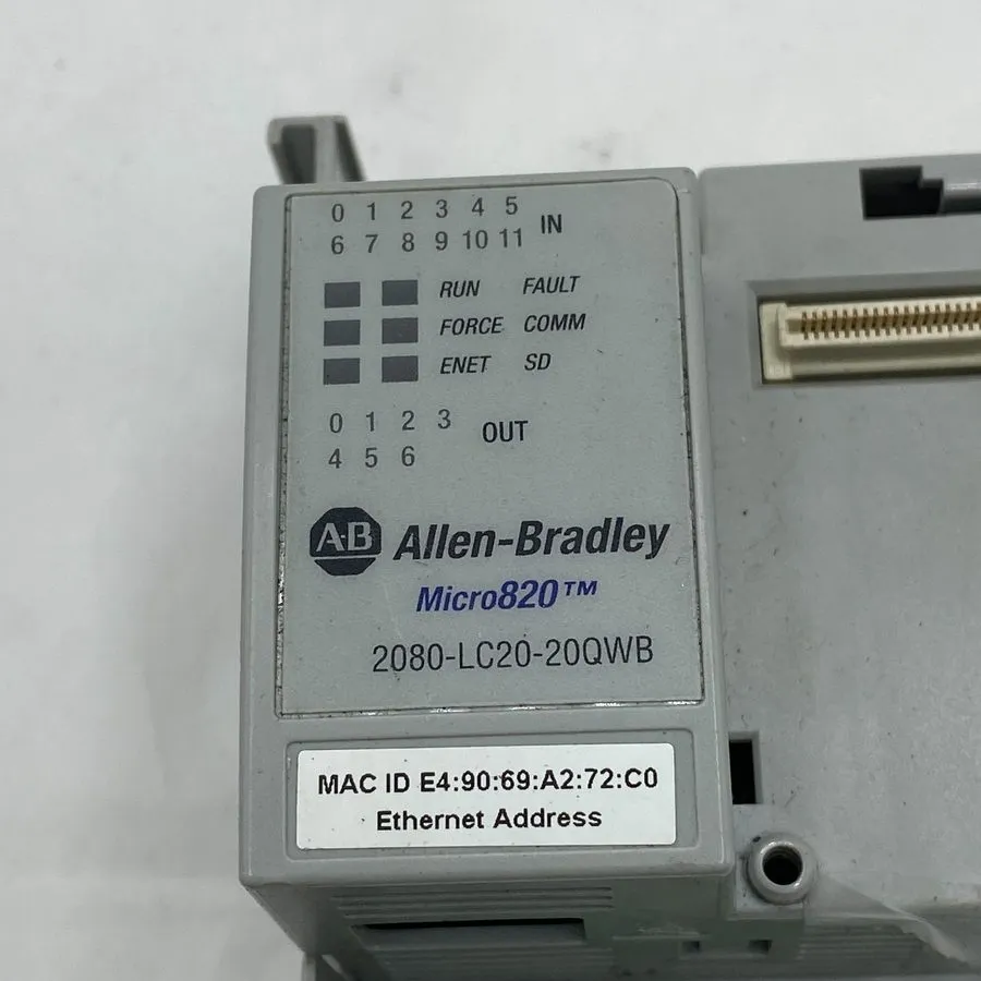 ПЛК Allen Bradley Micro 820 2080-LC20-20QWB Ethernet IP Controller