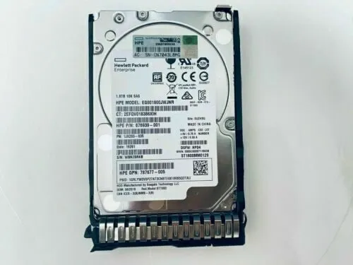 Жёсткий диск HPE 872481-B21 872738-001 1.8TB SAS 10K RPM 12Gb 2.5" SFF 512E HDD 