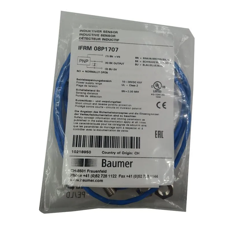 Датчик приближения BAUMER IFRM 08P1707 Inductive Proximity Switch Sensor