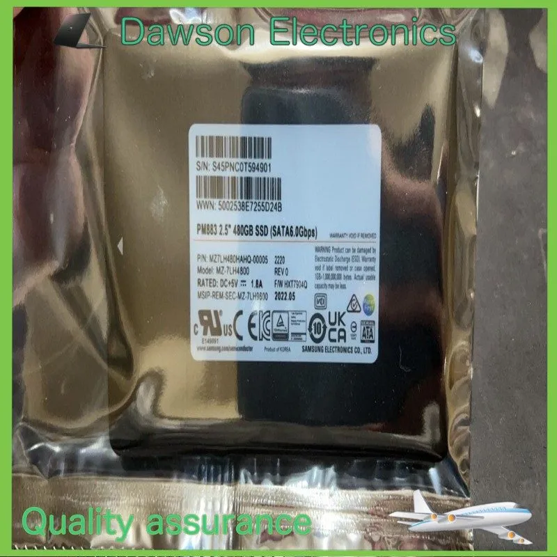 SSD-накопитель Samsung PM883 480G 480GB SATA 6.0Gbps Enterprise SSD MZ-7LH4800 M