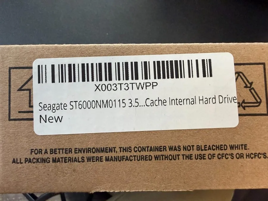 Жёсткий диск ST6000NM0115 Seagate Exos 7E8 6TB SATA 7.2K RPM 6GB/s 3.5" Hard Dri — фото лота 3
