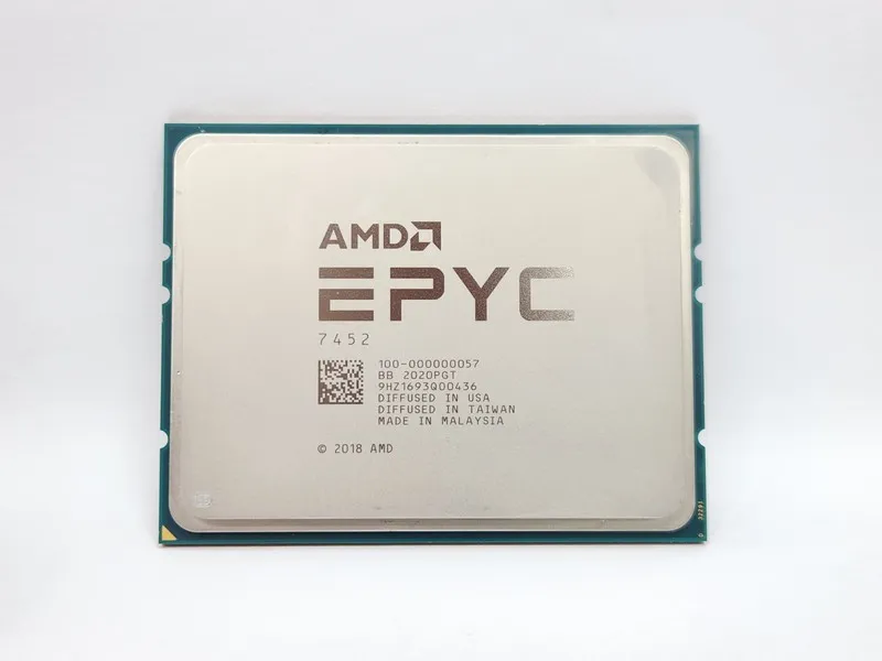 Процессор AMD EPYC 7452 32 cores 64 threads 2.35GHz up to 3.35GHz 155w cpu proce