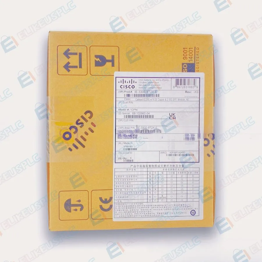 Коммутатор Cisco IE-3300-8T2X-E Industrial Ethernet Switch IE 3300 Series 2x SFP