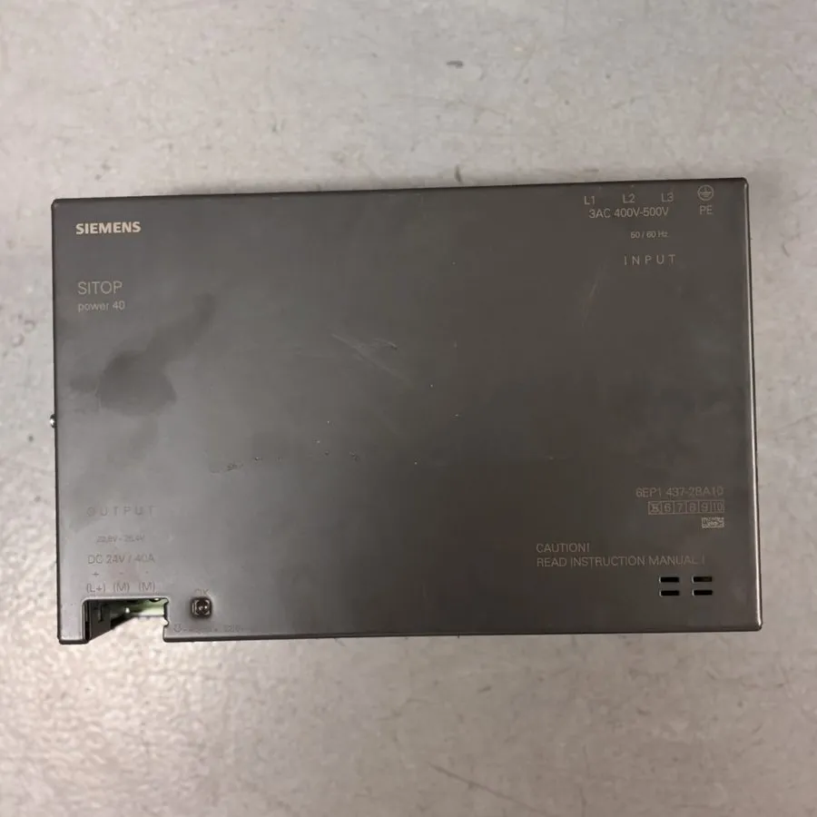Блок питания 6EP1437-2BA10 Siemens SITOP Power supply output 24VDC/40A — фото лота 1
