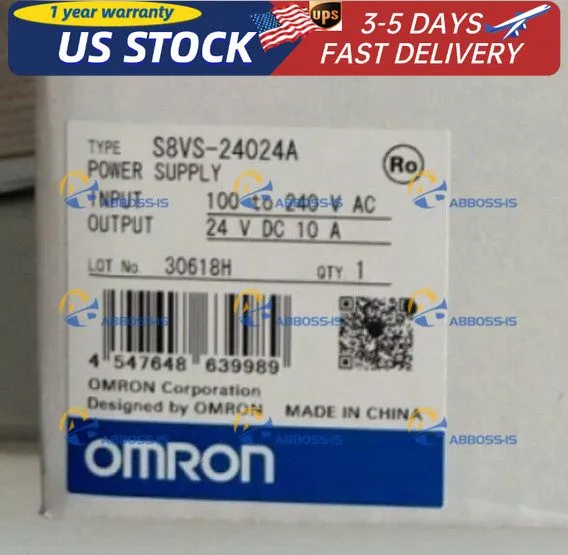 Блок питания Omron S8VS-24024A 240W 24VDC 10A Switching Power Supply DIN Rail Mo