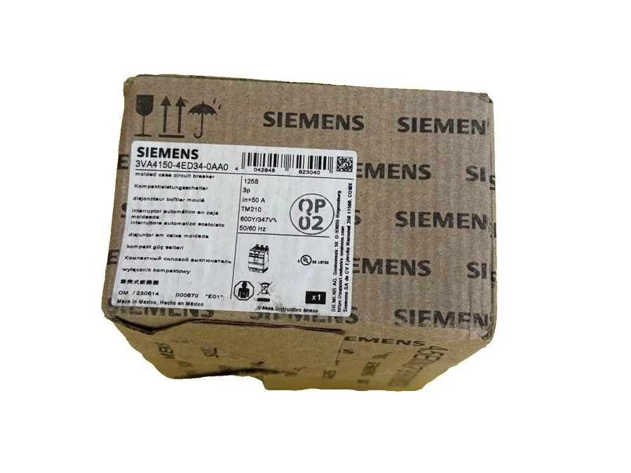 Автоматический выключатель Siemens 3VA4150-4ED34-0AA0 Circuit Breaker 50 Amp 3 P