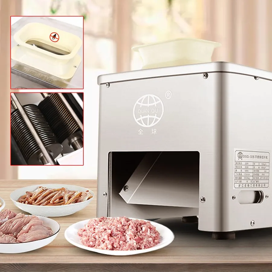 Слайсер 550w Commercial Meat Cutting Machine 160KG/H 3.5mm Meat Slicer Cutter Di — фото лота 1