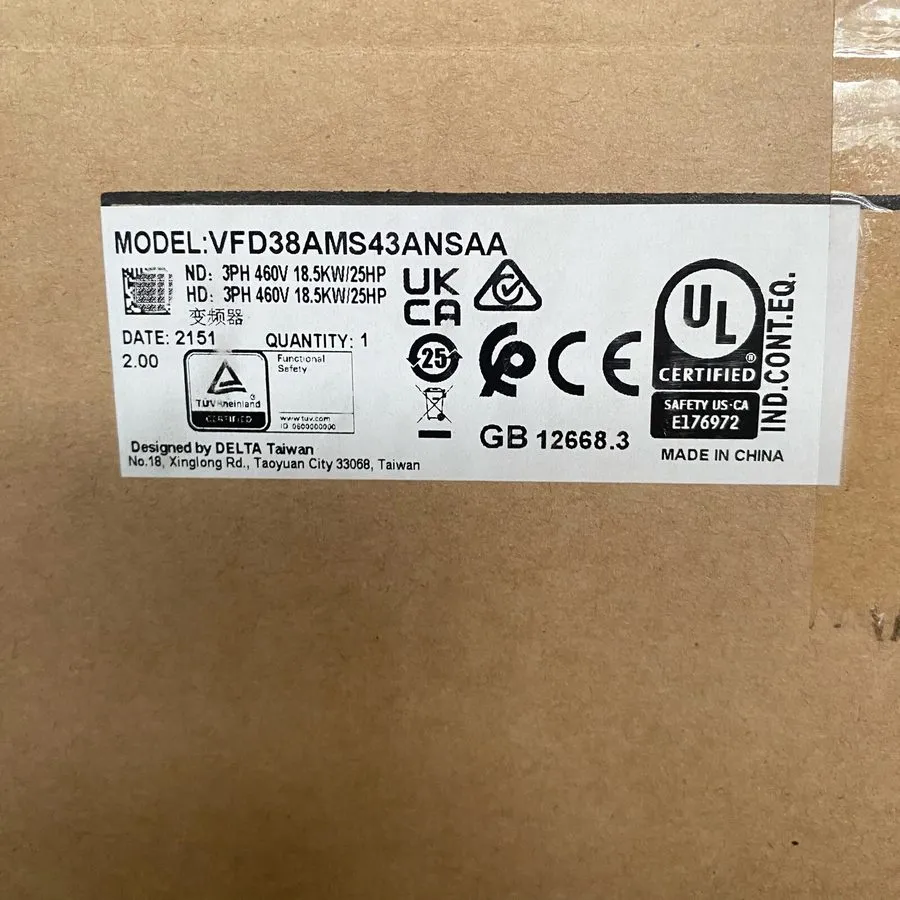 Частотный преобразователь VFD38AMS43ANSAA Delta VFD inverter MS300 18.5kw 25HP 3