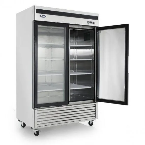 Холодильный шкаф Atosa MCF8707GR 54" Upright Stainless Steel Two Glass Door Reac