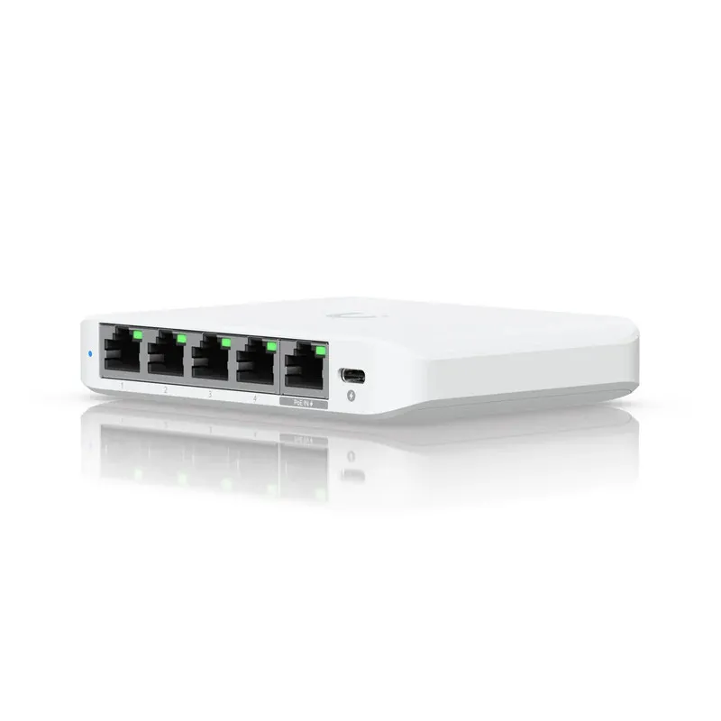 Коммутатор Ubiquiti Flex Mini 2.5G, 5-port 2.5G PoE Switch (USW-Flex-2.5G-5)