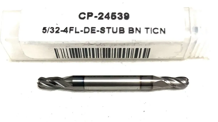 Режущий инструмент Carbide Plus CP-24539 5/32" 4FL Ball Nose End Mill Double End — фото лота 2