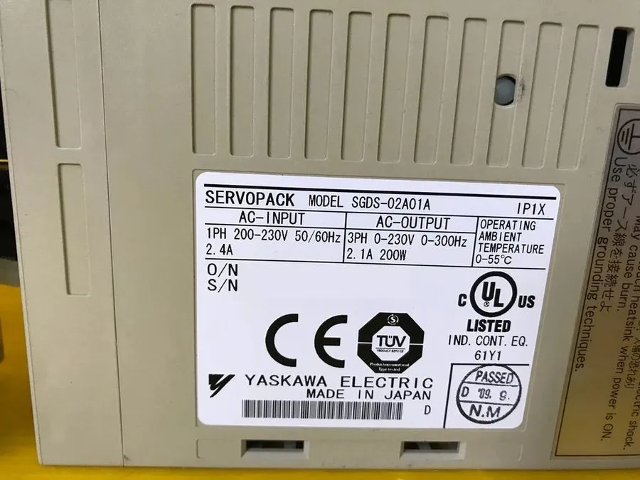 Сервопривод ✅ YASKAWA SGDS-02A01A SERVOPACK