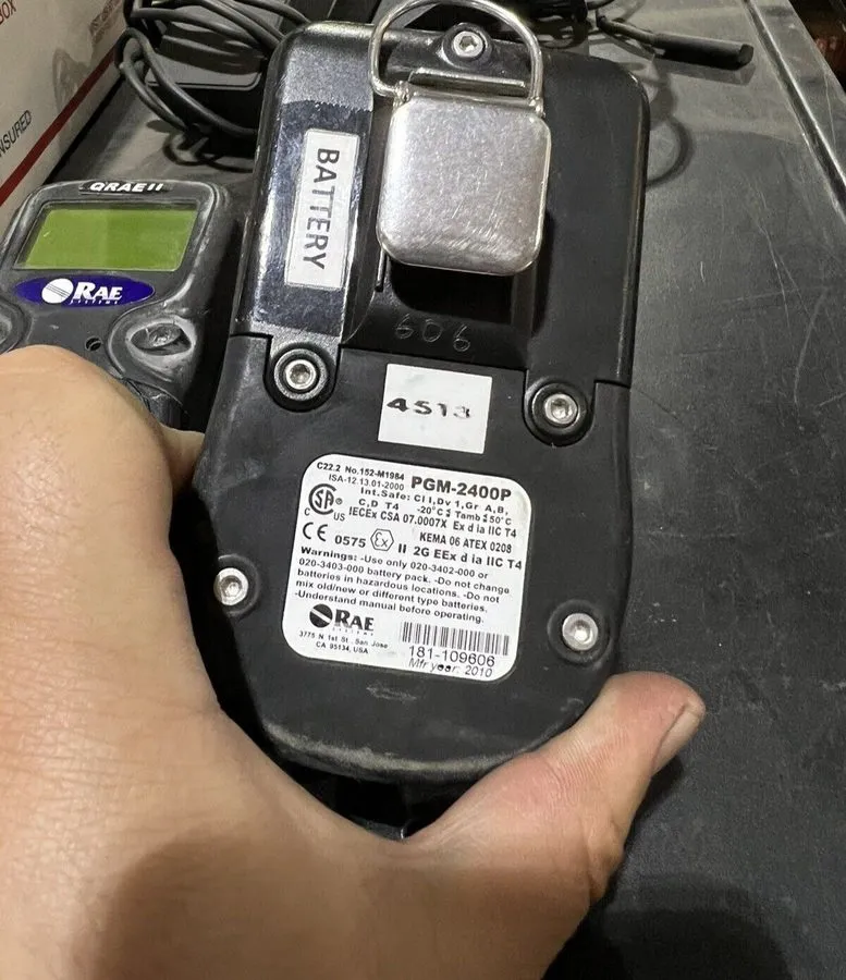Газоанализатор RAE Systems QRAE II PGM-2400P Multi-Gas Detector w/ Charger As-Is