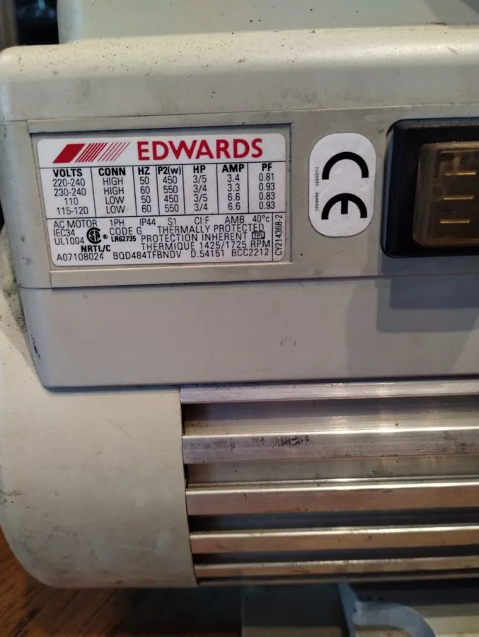Насос Edwards A65401903 Mechanical pump RV8 shipping — фото лота 3