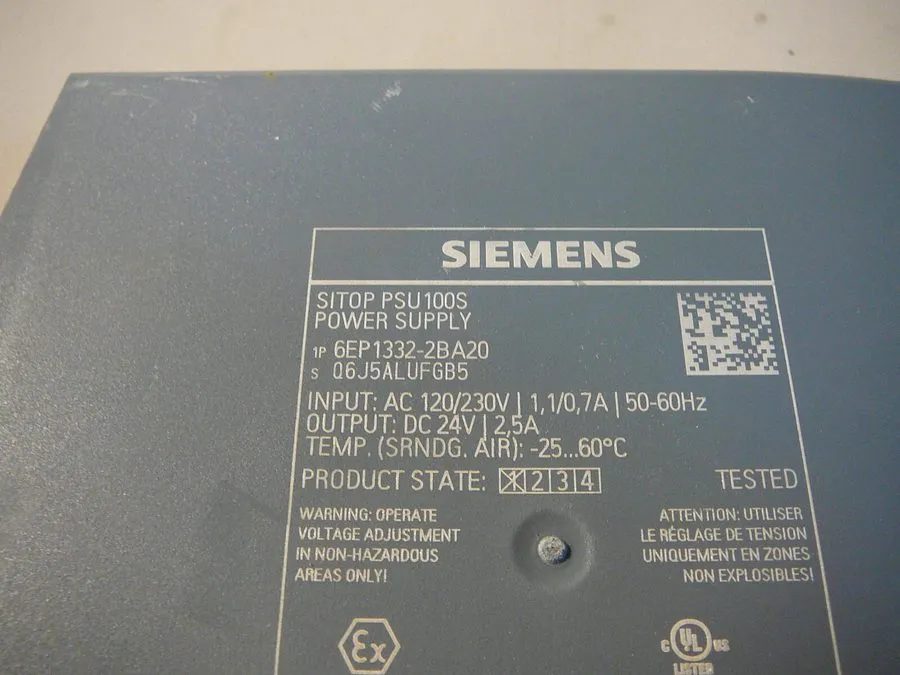 Блок питания SIEMENS 6EP1332-2BA20 SITOP PSU100S POWER SUPPLY 24VDC