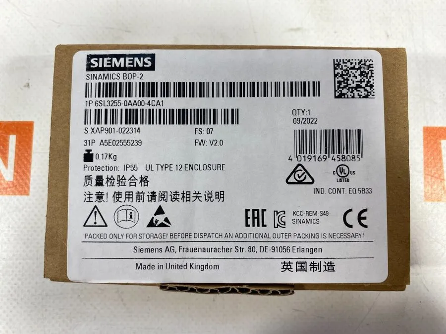 Частотный преобразователь Siemens 6SL3255-0AA00-4CA1 SINAMICS G120XA PN