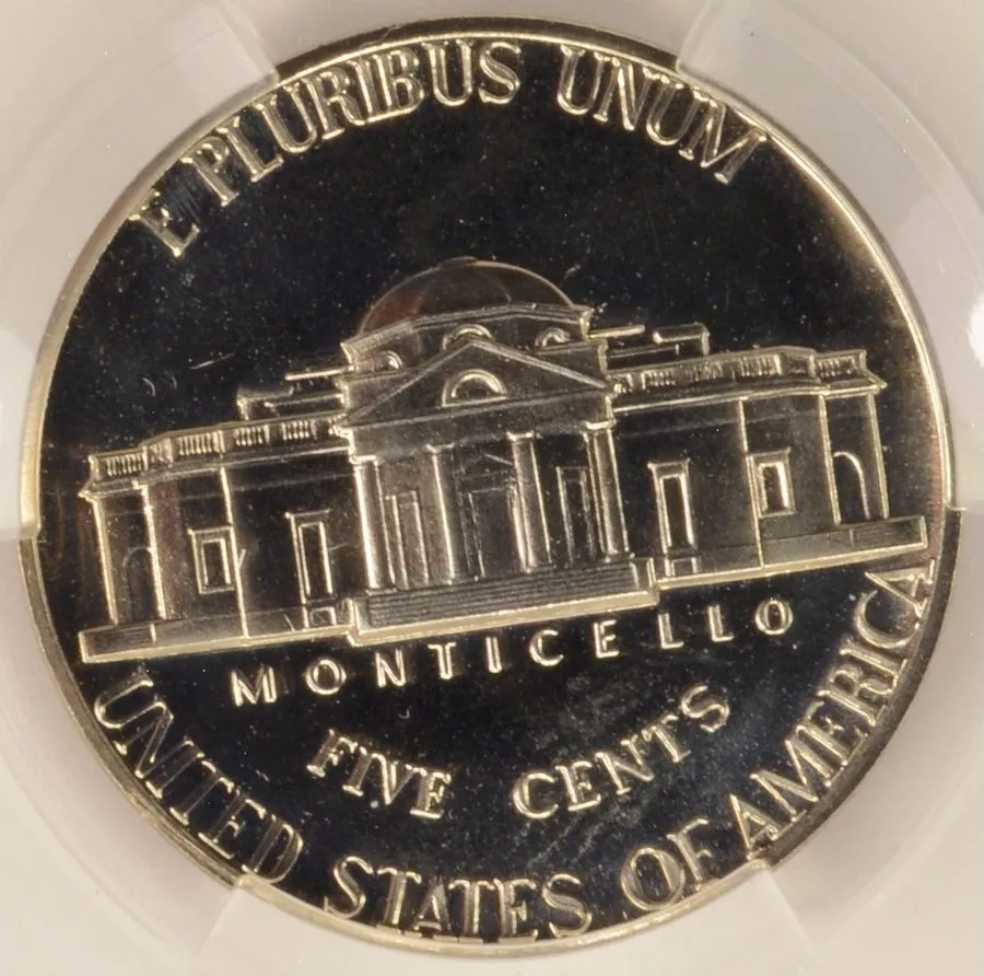 Лабораторный прибор 1971-S 5c Proof Jefferson Nickel No S mark FS-501 CACG PR65