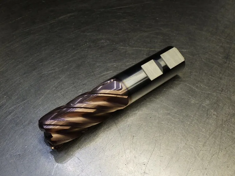 Режущий инструмент Kyocera / SGS 12mm 7 Flute Carbide Cr Endmill Shank 1mm R 744