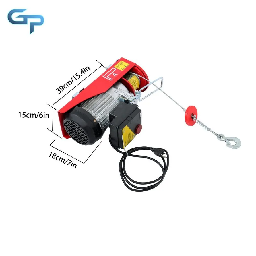 Таль Mini Electric Hoist PA800 1760lbs 110V 1350W 328ft/100m Wireless Remote Con — фото лота 1