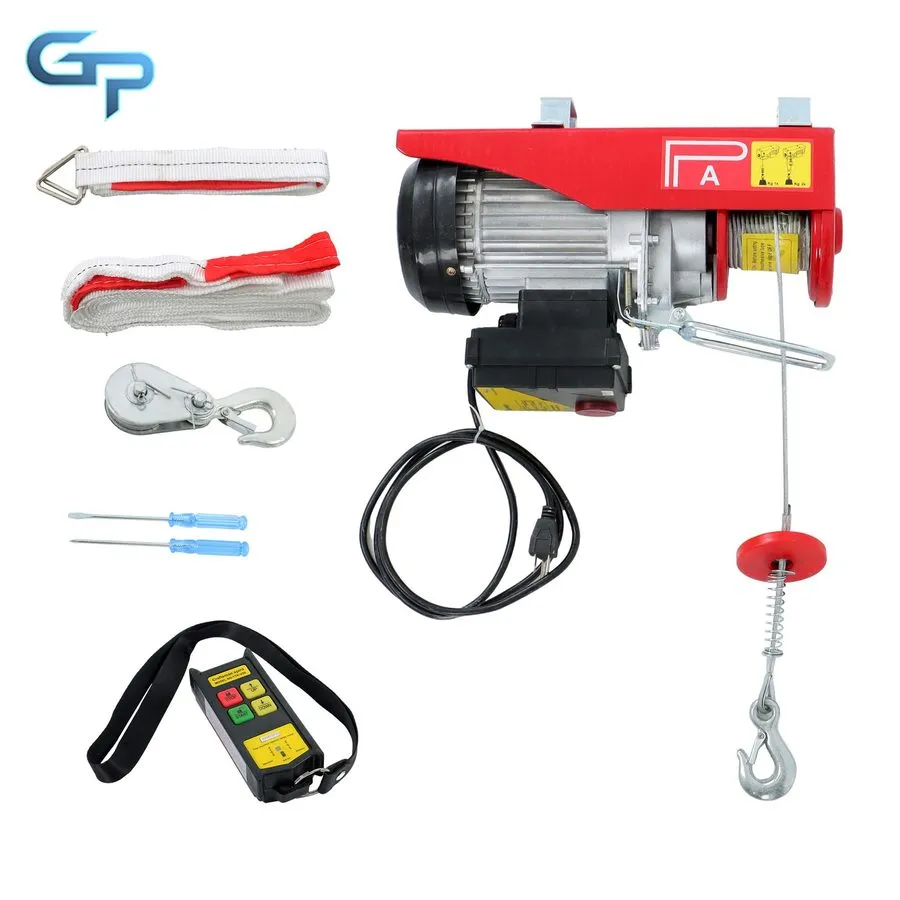 Таль Mini Electric Hoist PA800 1760lbs 110V 1350W 328ft/100m Wireless Remote Con — фото лота 2