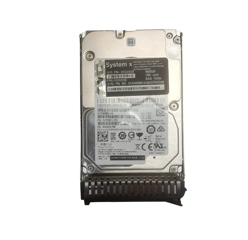 Сервер Lenovo 01GV036 01GV039 01GV035 900GB 2.5" 15K SAS 12Gbps Server HDD Hard  — фото лота 1