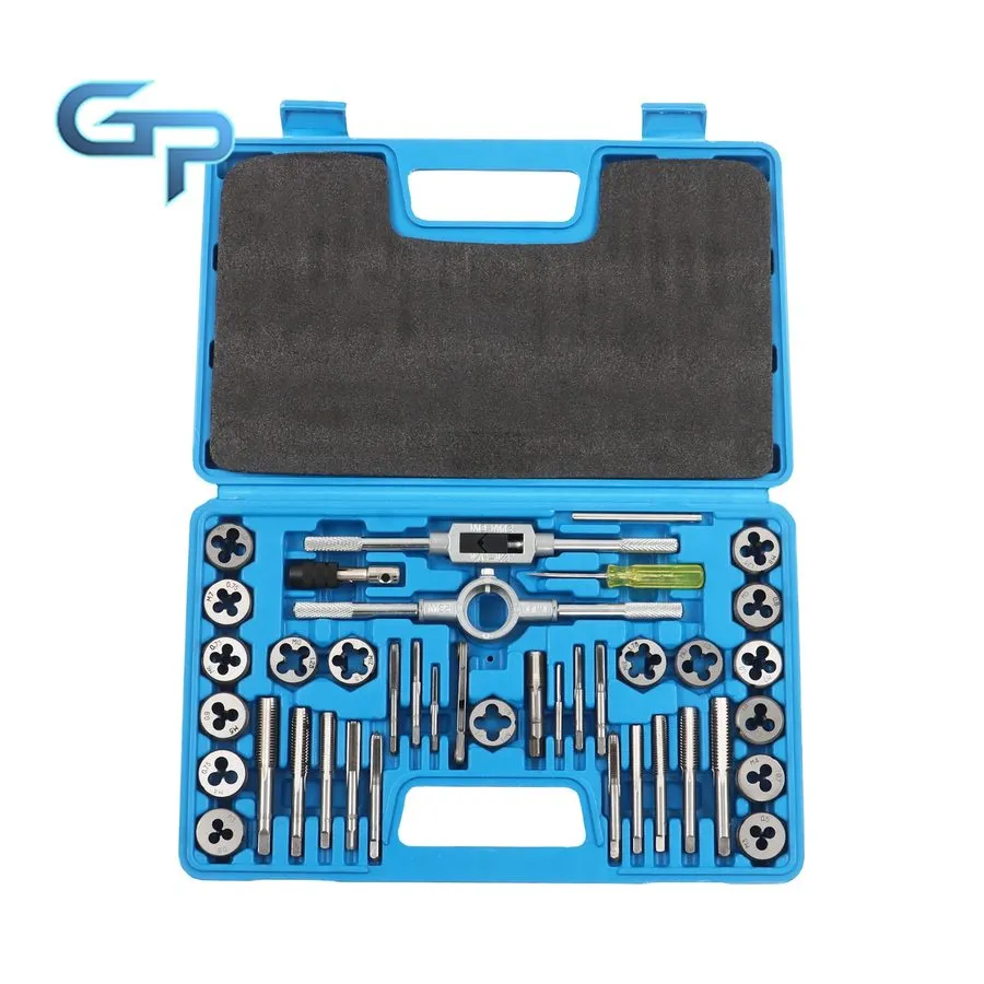 Режущий инструмент Tap and Die Set SAE & Metric M3-M12 Coarse Fine Threading Too