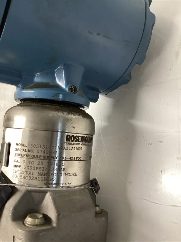 Расходомер Emerson Rosemount Flow Meter Pressure Transmitter C3051S-1OD1A2A-1A1E — фото лота 1