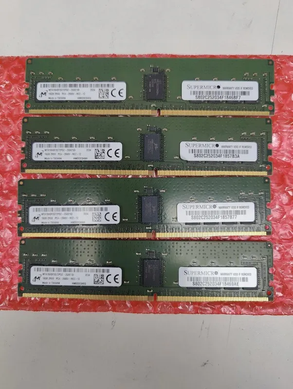 Модуль памяти Micron 16GB 2Rx8 DDR4 PC4-2666V-RE2-12 ECC Server RAM MTA18ASF2G72