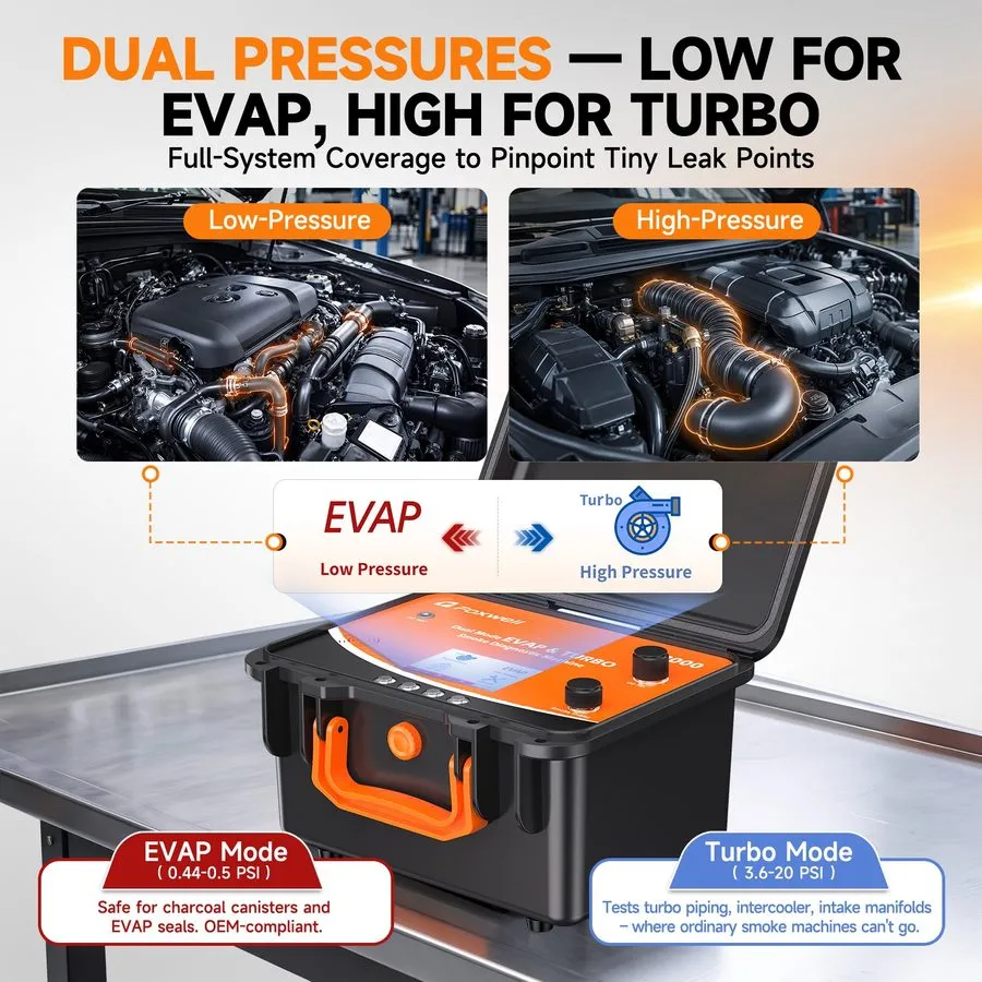 Жёсткий диск FOXWELL ST2000 Automotive Smoke Machine Adjustable Pressure Vaule L — фото лота 2
