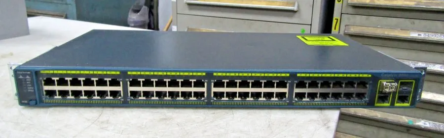 Коммутатор 💥CISCO SYSTEMS 48 PORT ETHERNET SWITCH 100-240 VAC 1.3-8 AMP WS-C2960
