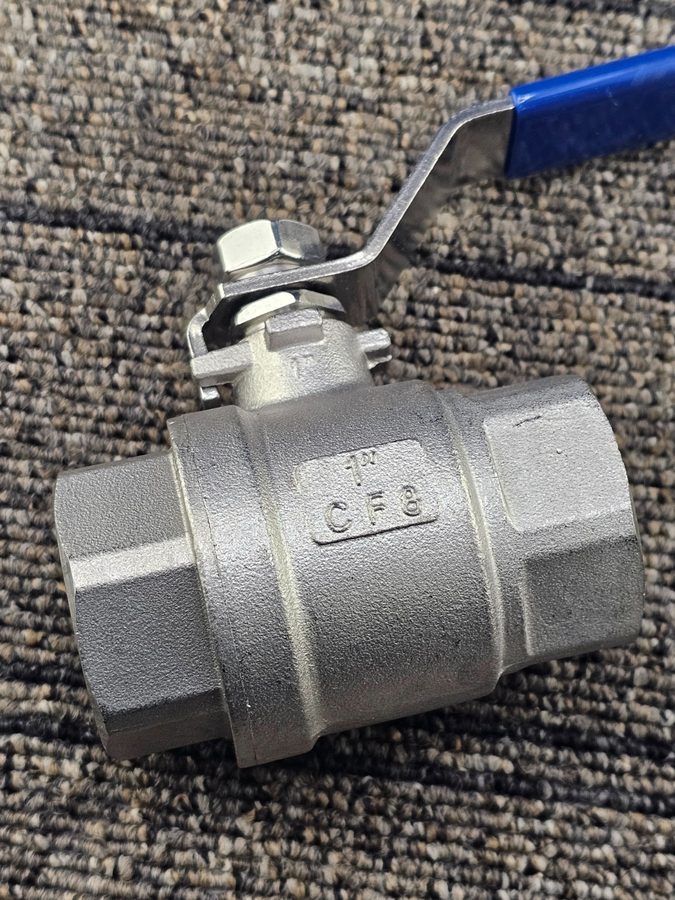Клапан BII Series SSBV304 V1651: 2" Full Port 304 Stainless Steel Ball Valve, Le