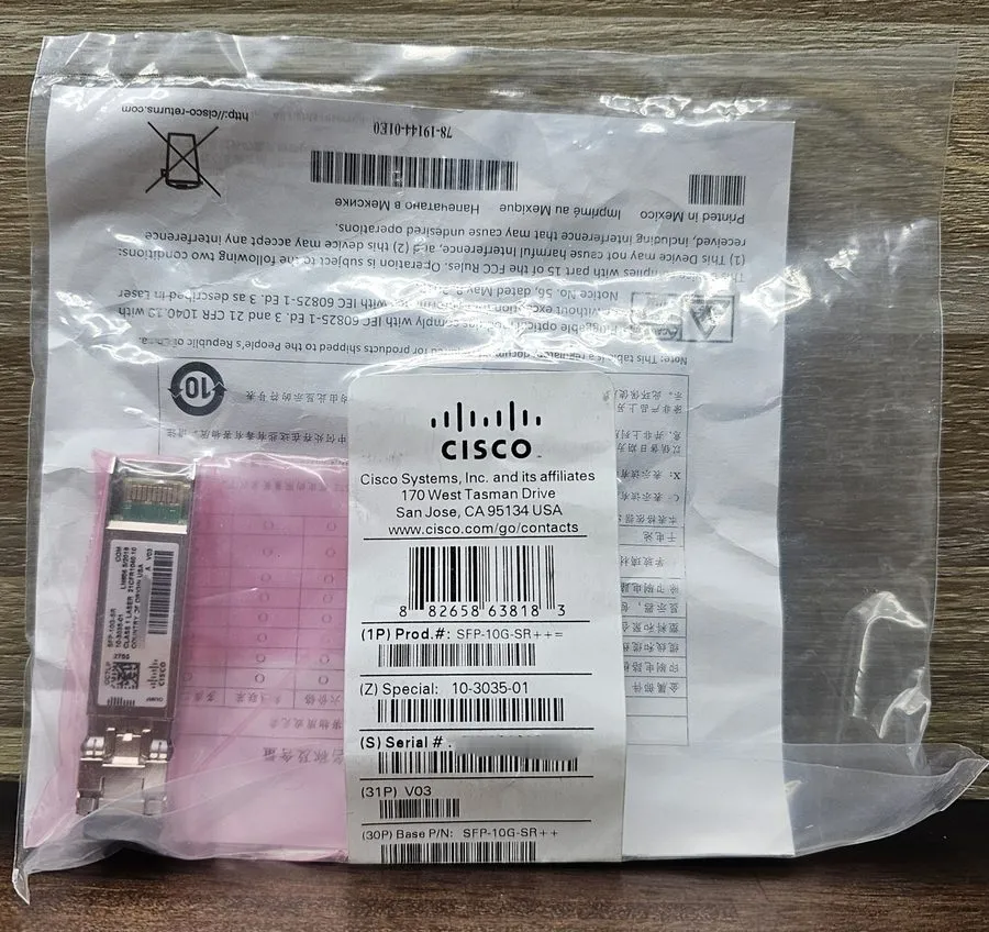 Трансивер CISCO SFP-10G-SR++= V03 10-3035-01 Transceiver Module W/Hologram