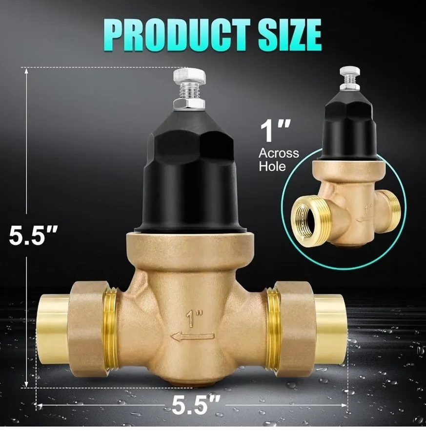 Клапан 1" NR3XL Water Pressure Regulator Reducing Valve 1-NR3XLDU Double Union F