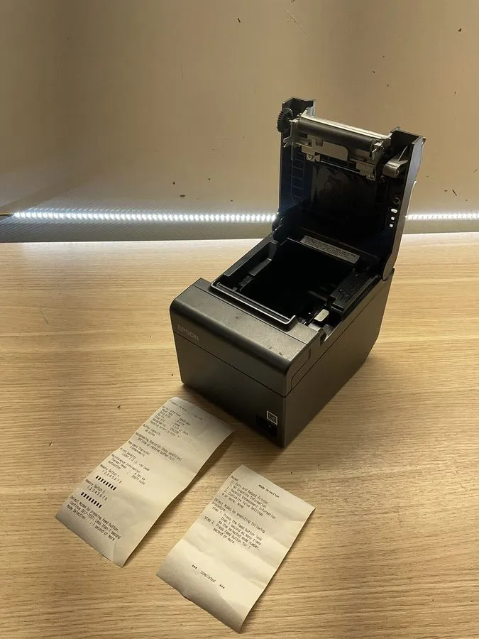 Принтер чеков Epson TM-T20 M249A USB POS Thermal Receipt Printer w/ Power Cord — фото лота 1