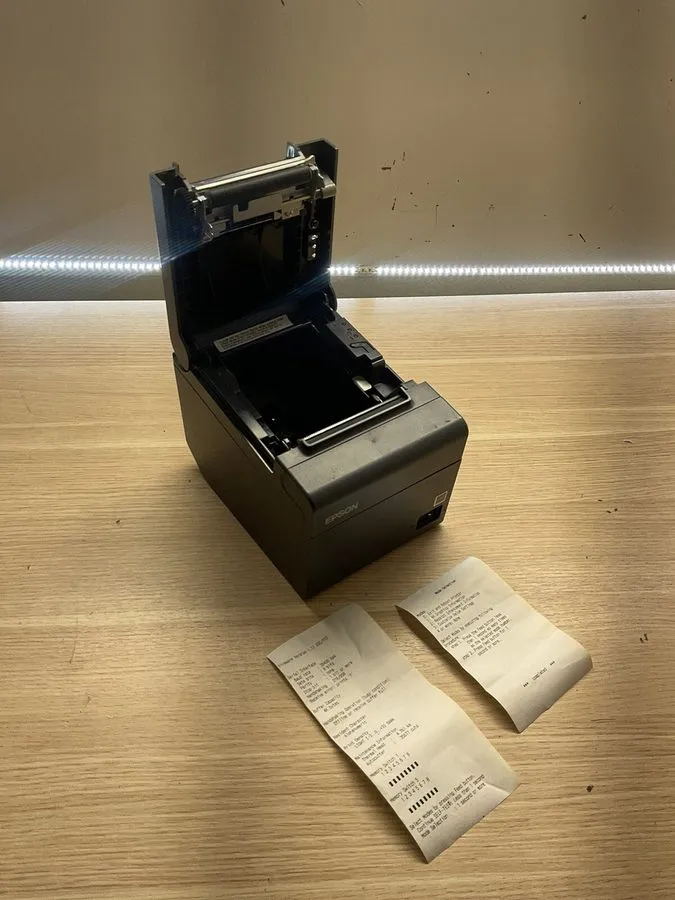 Принтер чеков Epson TM-T20 M249A USB POS Thermal Receipt Printer w/ Power Cord — фото лота 2