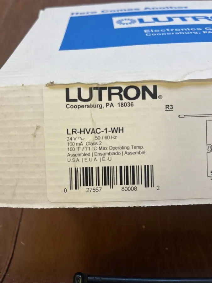 Контроллер LUTRON LR-HVAC-1-WH HVAC Controller Comfort Controls