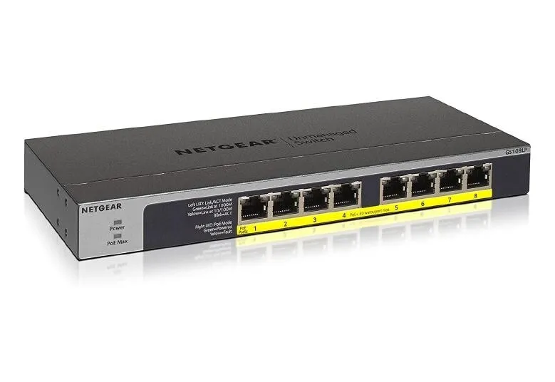 Коммутатор NETGEAR PROSAFE GS108PE V3 8-PORT GIGABIT MANAGED POE SWITCH