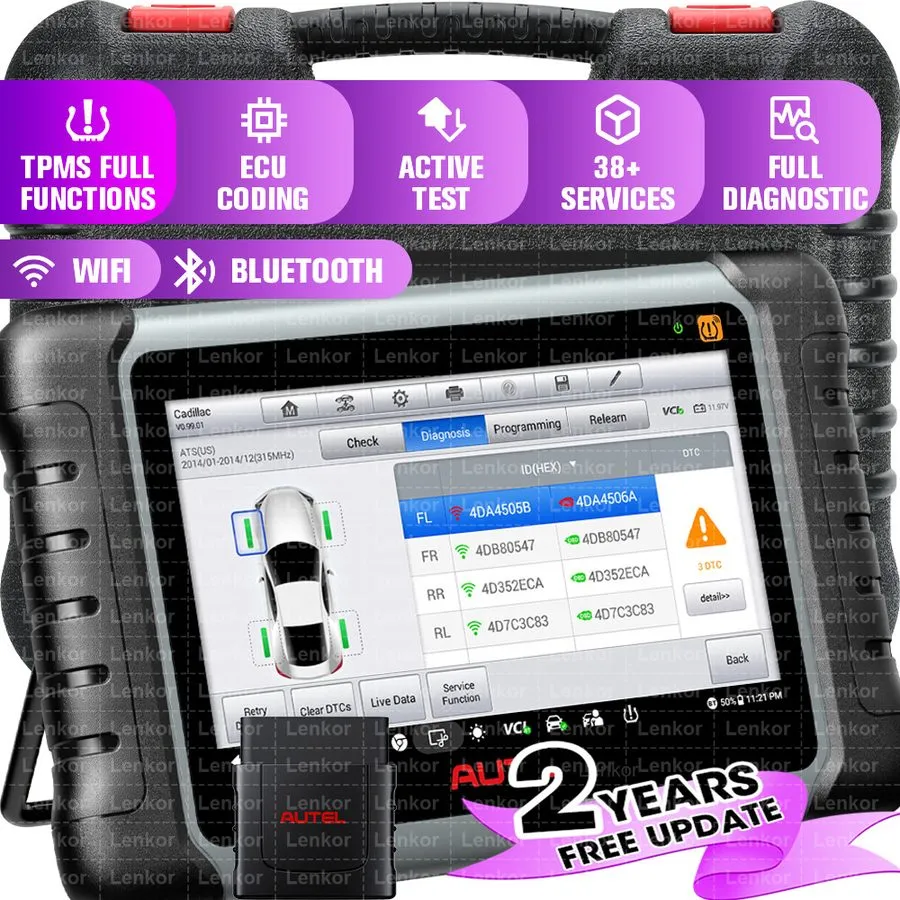 Диагностический сканер 2025 Autel MaxiPRO MP808S-TS MP808S Diagnostic Scanner TP