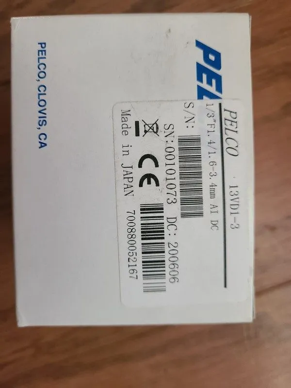 Камера Pelco C748M-B Varifocal Length 13VD1-3 Security Camera Lens. 1/3" F1. 4/1