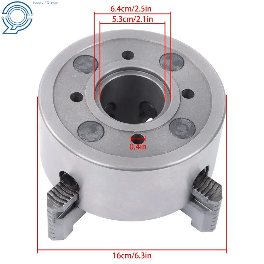 Режущий инструмент K72-160 4 Jaw Lathe Chuck 6.3 Inch Independent Reversible Jaw — фото лота 2