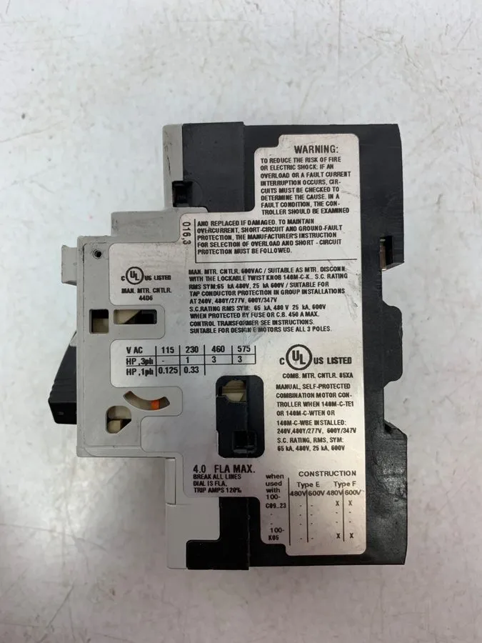 Автоматический выключатель Allen Bradley 140M-C2E-B25 Motor Protection Circuit B