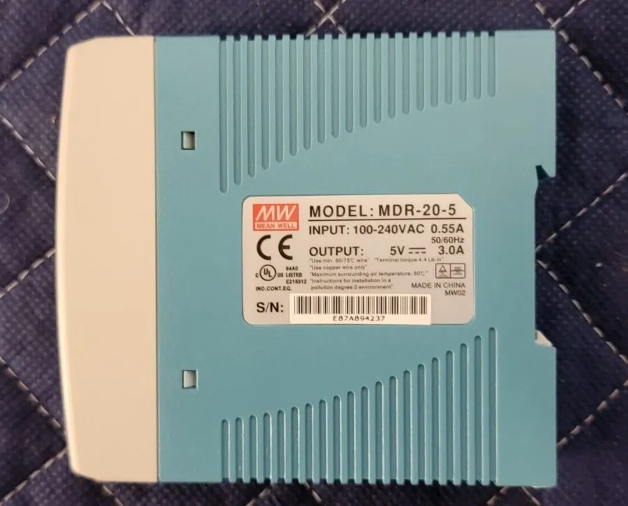 Блок питания Mean Well MDR-20-5 DIN Rail Power Supply 5V 3A 15W 100-240VAC OB