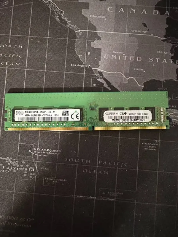 Модуль памяти SK hynix HMA41GU7AFR8N-TF DDR4 2133 8GB 2RX8 PC4-2133P ECC — фото лота 1