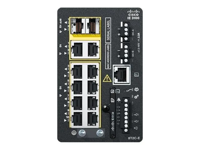 Коммутатор Cisco IE-3105-8T2C-E Switch Managed Network Essentials
