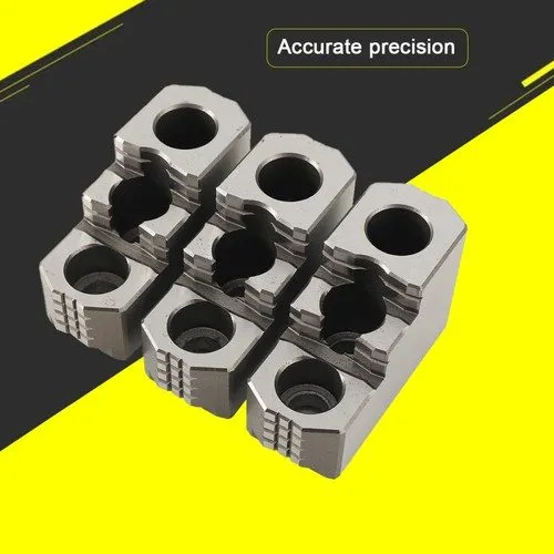 Патрон 8'' Hard Chuck Jaws 1.5mmx60 CNC Lathe 3 Set Lathe Chuck 3 Holes 2 Steps